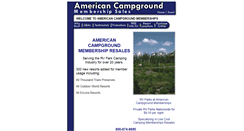 Desktop Screenshot of campground-memberships.com