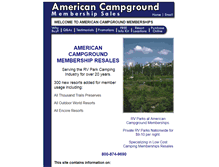 Tablet Screenshot of campground-memberships.com